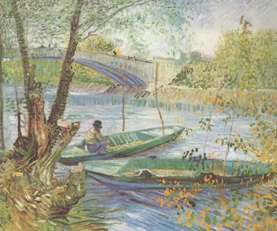 Vincent Van Gogh Fishing in the Spring,Pont de Clichy (nn04) China oil painting art